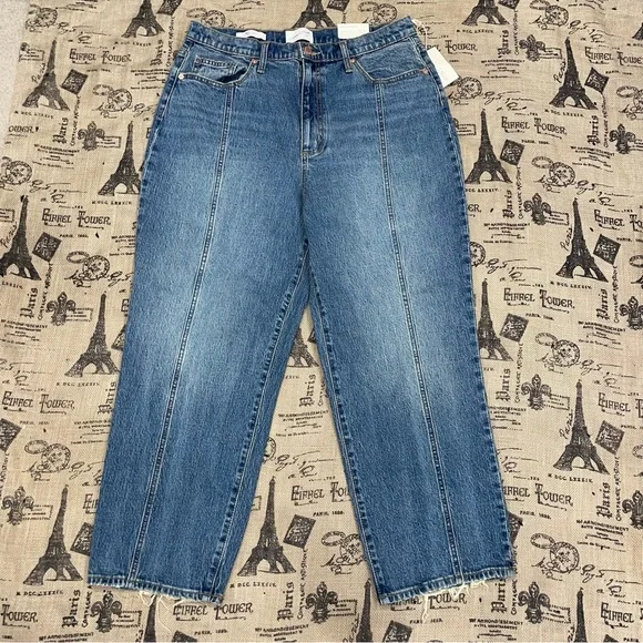 Universal Thread  Straight High-Rise Medium Tint Denim Ankle Jean - Picture 5 of 15